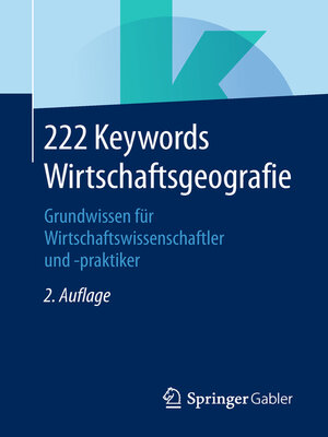 cover image of 222 Keywords Wirtschaftsgeografie